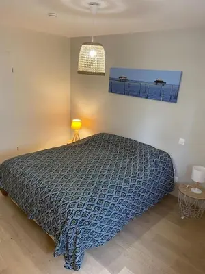 Un ou plusieurs lits dans un hébergement de l'établissement Ville les flots bleus Proche golf Arcachon