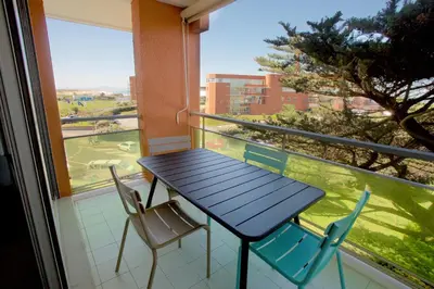 Balcon ou terrasse dans l'établissement Capbreton - CERS - Plage - Famille - Wifi