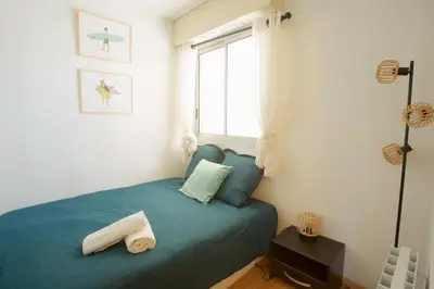 Un ou plusieurs lits dans un hébergement de l'établissement Capbreton - CERS - Plage - Famille - Wifi