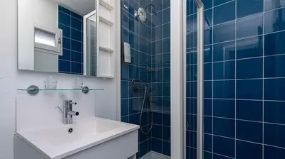 Salle de bains dans l'établissement Villages Clubs du Soleil - SOUSTONS