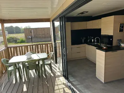 Cuisine ou kitchenette dans l'établissement Cottage parc résidentiel de loisir