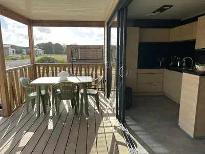 Cuisine ou kitchenette dans l'établissement Cottage parc résidentiel de loisir