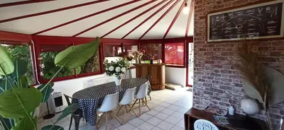 Coin salon dans l'établissement Maison Parentis en Born 6-8 personnes-L'échappée landaise