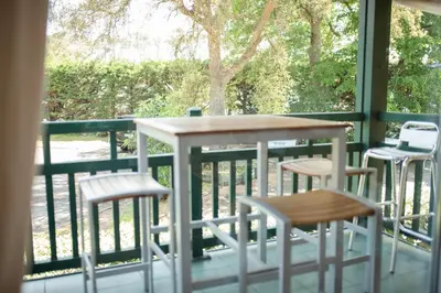 Balcon ou terrasse dans l'établissement Duplex familial proche plage et commerces