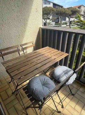 Balcon ou terrasse dans l'établissement Appartement rénové au Penon