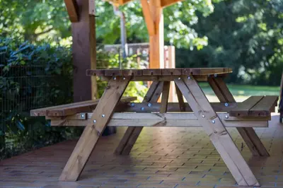 Jardin de l'établissement Gite de pernaout