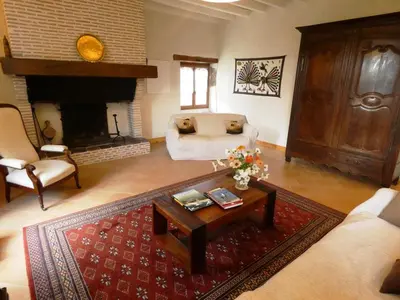 Coin salon dans l'établissement Maison abelia