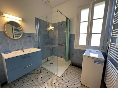 Salle de bains dans l'établissement Le moulin