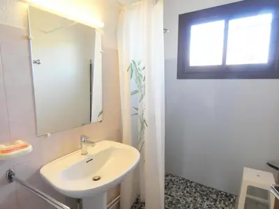 Salle de bains dans l'établissement Chemin d'aurus