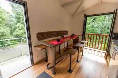 Balcon ou terrasse dans l'établissement La maison de grand-pere, appt cote lac