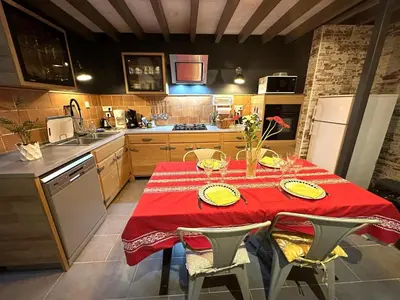 Cuisine ou kitchenette dans l'établissement Bignasse