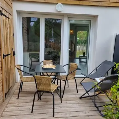 La Cabane Océan 10 min a pied de Mimizan plage Forêt