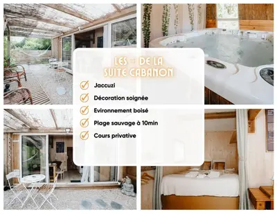 Plan de l'établissement Le Cabanon doré, Suite SPA et nature chez Ivona Vacances