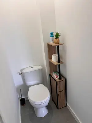 Salle de bains dans l'établissement La Cabosse