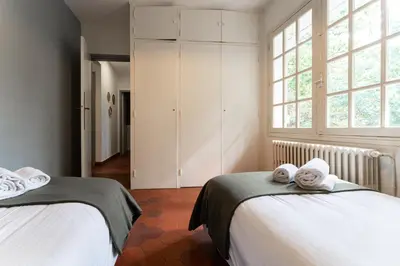 Un ou plusieurs lits dans un hébergement de l'établissement Villa Poseidon - Au Pyla à 100m du Bassin