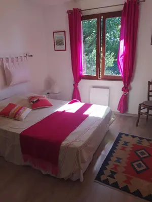 Un ou plusieurs lits dans un hébergement de l'établissement Villa Nancea Bassin Arcachon Gujan Mestras