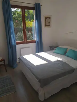 Un ou plusieurs lits dans un hébergement de l'établissement Villa Nancea Bassin Arcachon Gujan Mestras