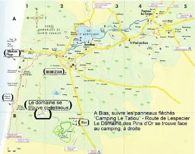 Plan de l'établissement A BIAS Chalet 4 à 6 Personnes Entièrement Climatisé Chargeur VE 7kw-Wifi-Balnéo et Piscine