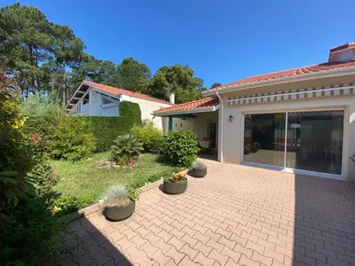 Plan de l'établissement Maison paisible à Capbreton, 3 chambres, terrasse, jardin, proche Hossegor, parking inclus - FR-1-413-222