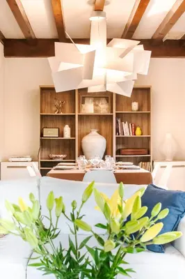 Coin salon dans l'établissement Villa sous les pins, plage à pied! Seignosse Océan