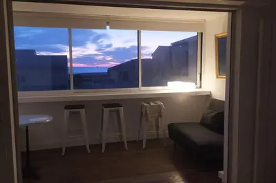 Vue générale sur la montagne ou vue sur la montagne depuis l'appartement