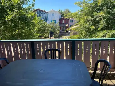 Balcon ou terrasse dans l'établissement residence les rives marines bassin d arcachon