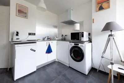 Cuisine ou kitchenette dans l'établissement Dune Front Paradise - Appartement sur la dune