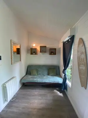 Un ou plusieurs lits dans un hébergement de l'établissement Le chalet Arcachonais