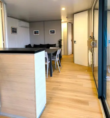 Plan de l'établissement cottage familial piscine dans les Landes