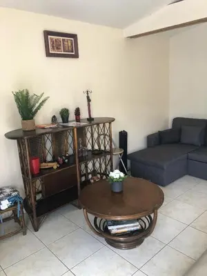Coin salon dans l'établissement Maison avec Piscine à Pontenx-les-Forges