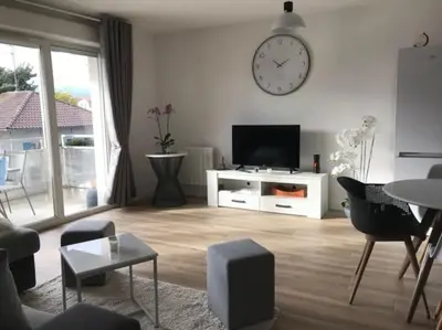Télévision ou salle de divertissement dans l'établissement Appartement La Teste-de-Buch