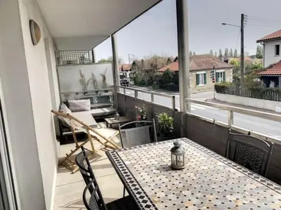 Balcon ou terrasse dans l'établissement Appartement La Teste-de-Buch