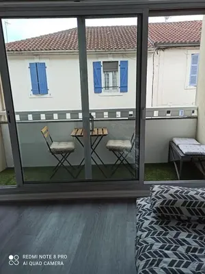 Balcon ou terrasse dans l'établissement Studio Le Fournadet