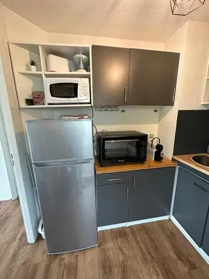 Cuisine ou kitchenette dans l'établissement Le Green des Halles Hossegor *T3*Parking*Clim