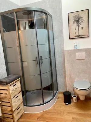Salle de bains dans l'établissement Le Domaine de Darracq