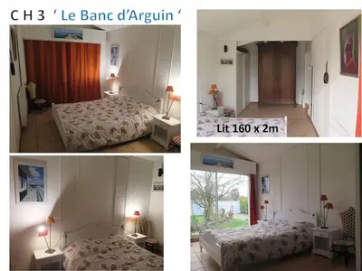 Un ou plusieurs lits dans un hébergement de l'établissement Villa de charme 