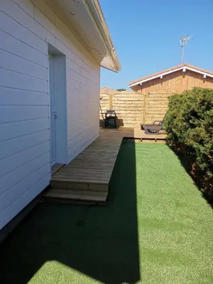 Jardin de l'établissement La Caza Cozy