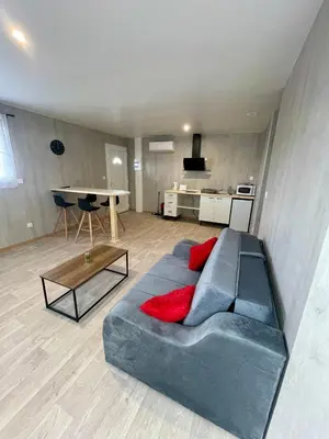 Cuisine ou kitchenette dans l'établissement Appartement - location saisonnière