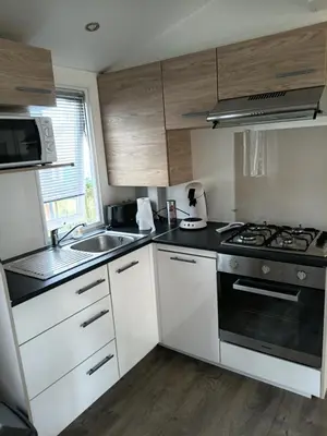 Cuisine ou kitchenette dans l'établissement les Dunes de Contis