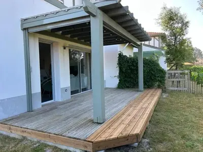 Jardin de l'établissement Maison élégante à Moliets-et-Maa avec jardin clos et terrasse