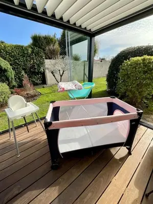 Jardin de l'établissement La Villa Louca - Charme, Soleil & Détente aux Portes des Landes