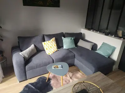 Coin salon dans l'établissement Maisonnette