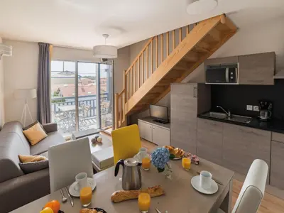 Cuisine ou kitchenette dans l'établissement Apartment in Biscarosse near Sandy Beach