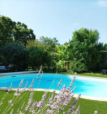 Piscine de l'établissement Chambres d'hôtes Villa Lortin ou située à proximité