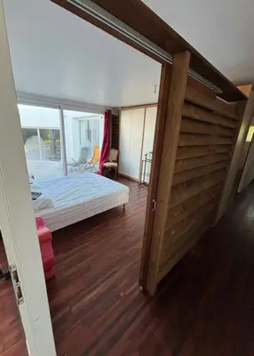 Un ou plusieurs lits dans un hébergement de l'établissement La Casba 15 mm plage Contis