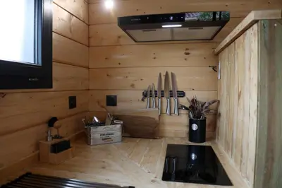 Cuisine ou kitchenette dans l'établissement Cab-Appart Mont de Marsan