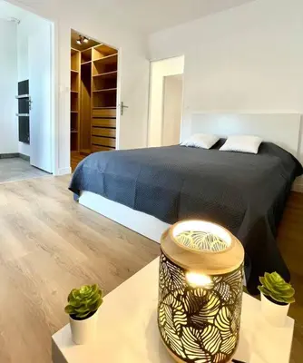 Un ou plusieurs lits dans un hébergement de l'établissement Maison neuve à 25mn de l'Océan