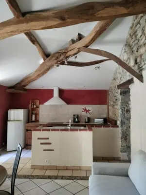 Cuisine ou kitchenette dans l'établissement Maison Pucet