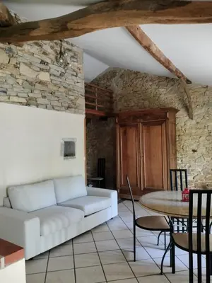 Coin salon dans l'établissement Maison Pucet