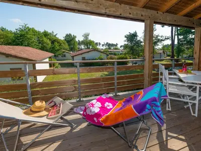 Balcon ou terrasse dans l'établissement Apartment Les Cottages du Lac T4 Privilège by Interhome